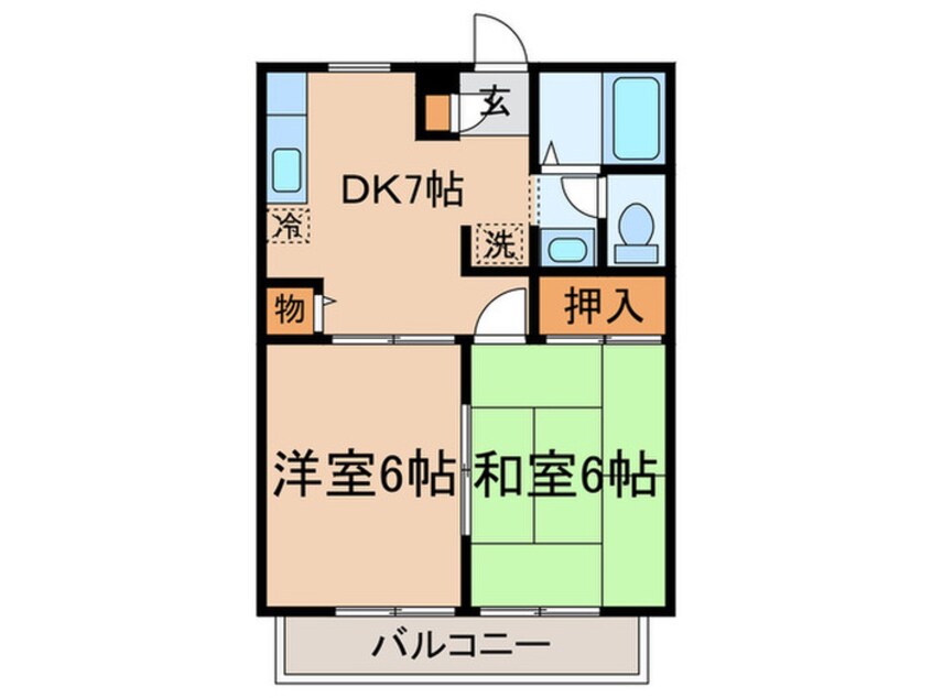 間取図 クレ－ルハイツ