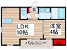 Ｒｉｖｅｒ Ｖｉｌｌａｇｅ 鴻巣 1LDKの間取り
