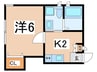 アーバンコート鷹取南 1Kの間取り