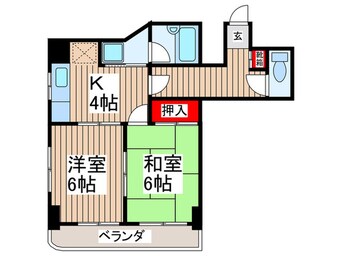 間取図 ルミエ－ル北斎