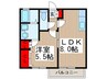 キャッスルひかわ 1LDKの間取り