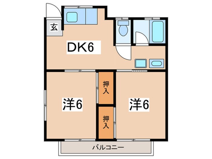間取り図 グリーンハイツ麻溝台