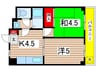 シティーホーム江戸川 2Kの間取り