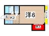 コーポ久保台 1Kの間取り