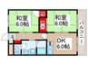 エクセレント　アベ 2DKの間取り