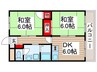 エクセレント　アベ 2DKの間取り