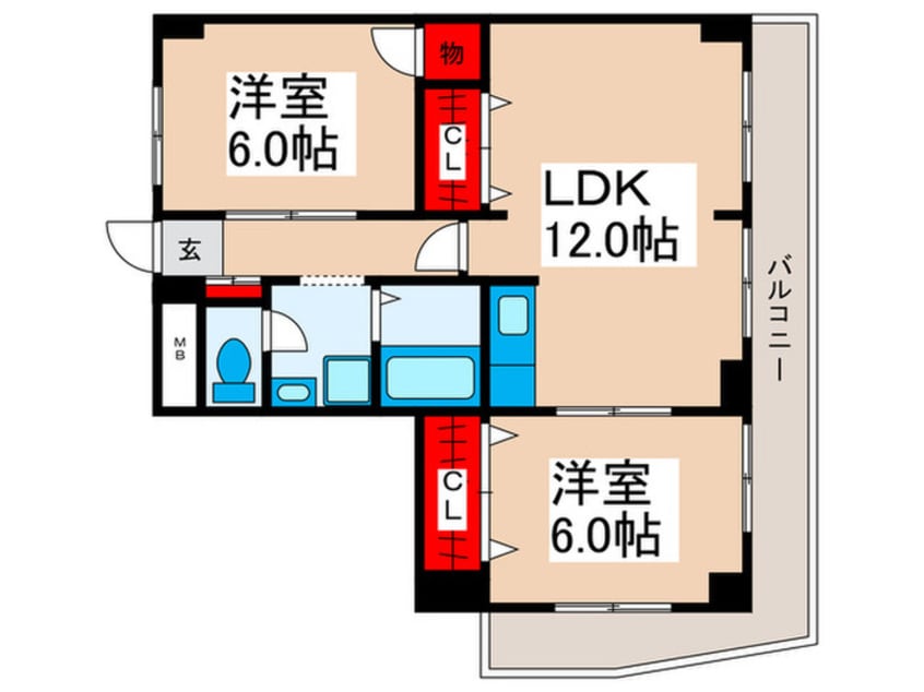 間取図 エクセレント　アベ