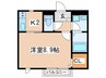Le　Chantehome　Chigasaki 1Kの間取り