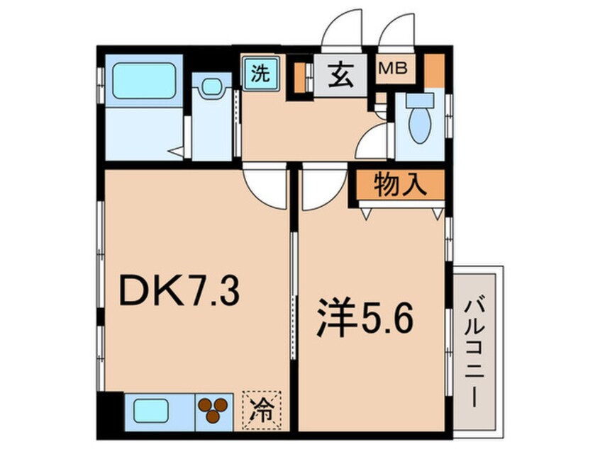 間取図 第一フリヨ