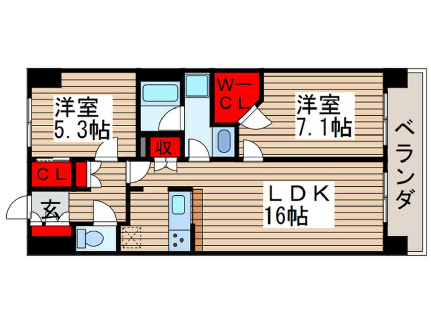 間取図 レジディア南千住