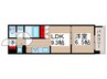 レジディア南千住 1LDKの間取り
