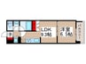 レジディア南千住 1LDKの間取り