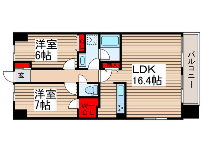 間取図 レジディア南千住