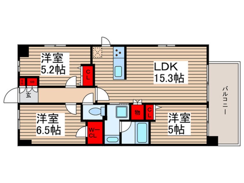 間取図 レジディア南千住