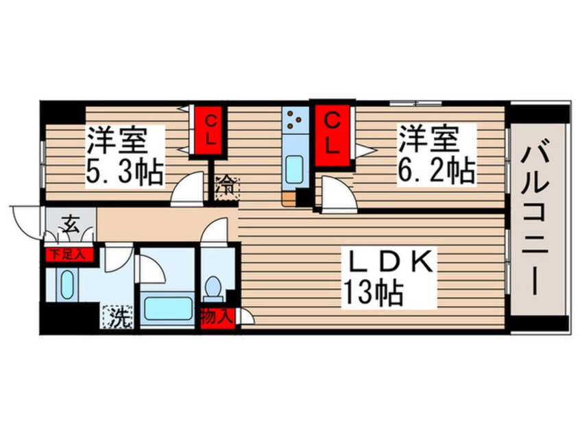 間取図 レジディア南千住