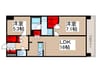 レジディア南千住 2LDKの間取り