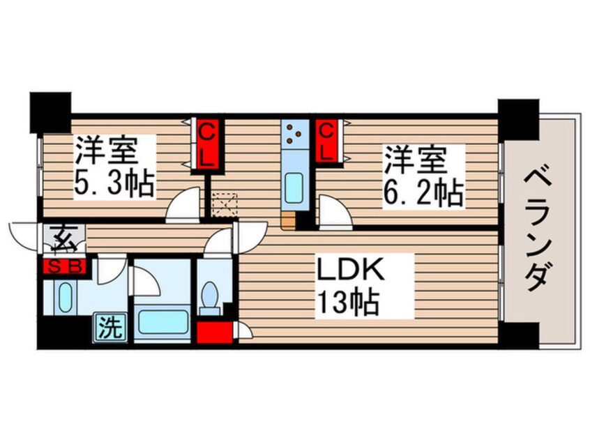 間取図 レジディア南千住
