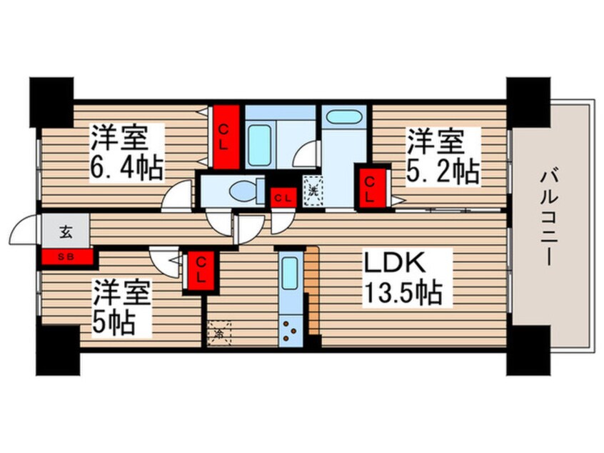 間取図 レジディア南千住