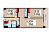 レジディア南千住 2LDKの間取り