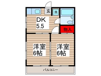 間取図 ニュ－村田コ－ポ