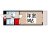 入間プレミアム 1Kの間取り