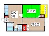 Ｋコート 2DKの間取り