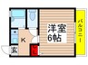 ハイツＹＫＴ 1Kの間取り