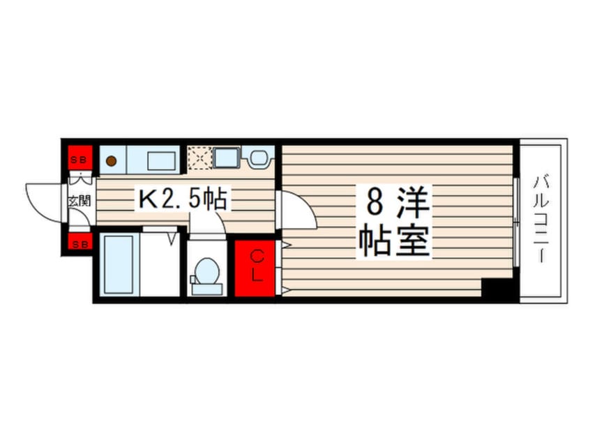 間取図 アルビオン田端