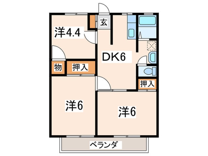 間取り図 ヒルタハイツ１