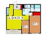 コミューンときわ 2LDKの間取り