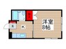 タンジ－ハット 1Kの間取り