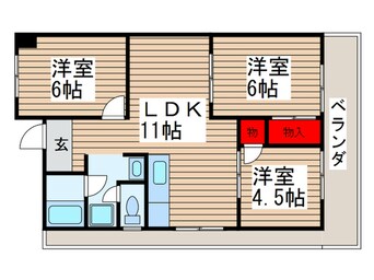 間取図 シャルム・Ｋ・カーサ