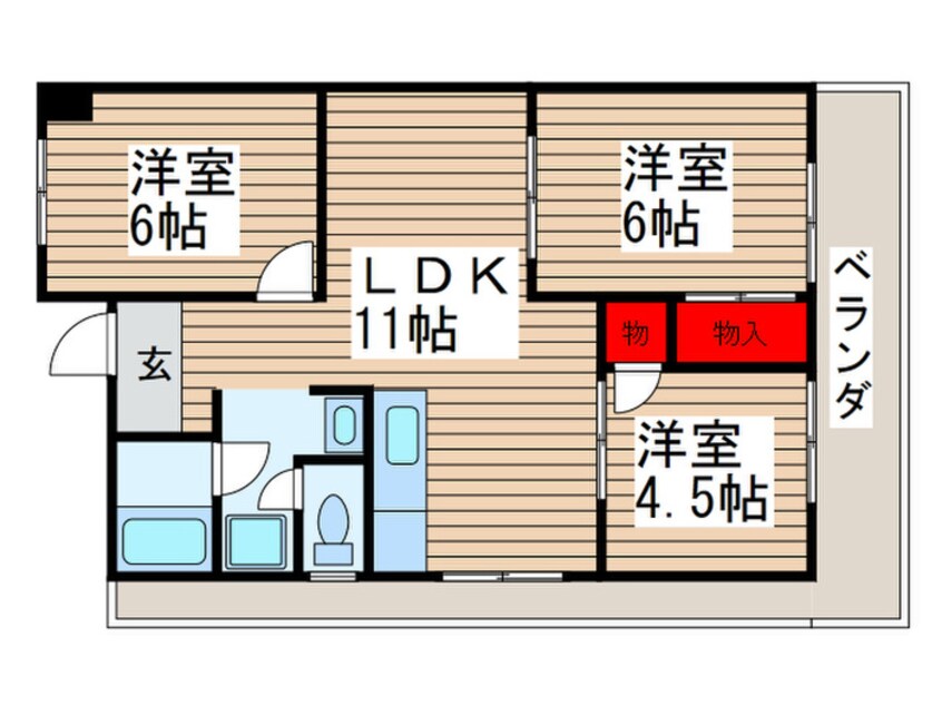 間取図 シャルム・Ｋ・カーサ