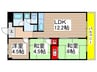 シャルム・Ｋ・カーサ 3LDKの間取り