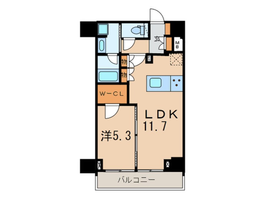 間取図 The　Verlux　Takanawa