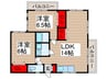 グランベール一号館 2LDKの間取り