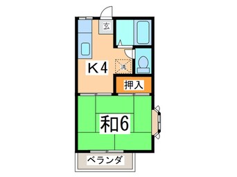 間取図 森崎ﾊﾟｰｸ三栄Ⅲ