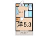 Breeze Park鶴見 1Kの間取り