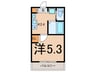 Breeze Park鶴見 1Kの間取り