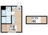 エスアールYAZAIKE 1Rの間取り