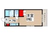 プリムロ－ズヒル 1Kの間取り
