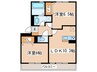 Libra 2LDKの間取り
