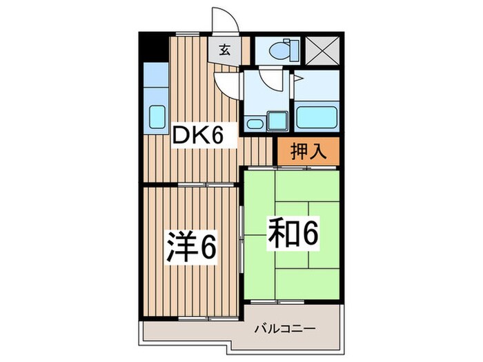 間取り図 ビュ－フラット・ナカイ