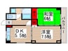 第２ヨシヤマンション 2DKの間取り