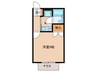 Lunar・Apartments 1Kの間取り