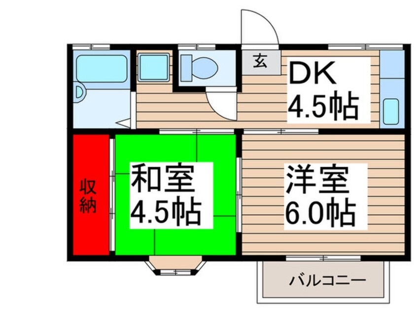 間取図 パセオアオキ