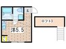 エスポワール立場 1Rの間取り