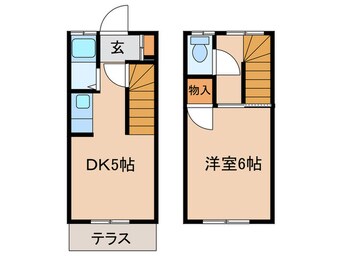 間取図 メゾネット馬絹