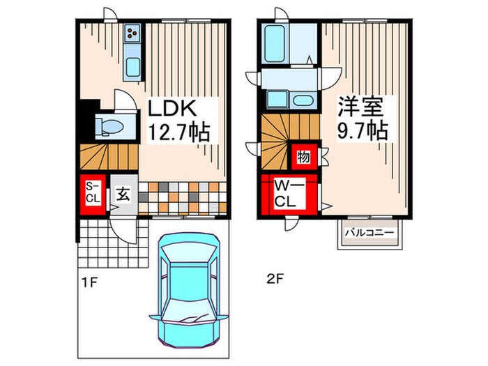 間取り図 Ｋａｇｕｙａ　Ｓ