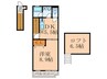TERRACE　HOUSE　Quill 1DKの間取り